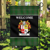 McGrath Tartan Crest Black Garden Flag